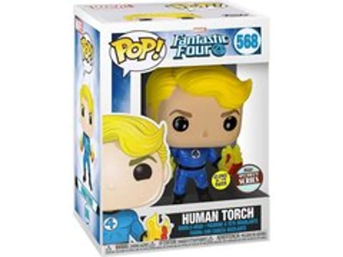 Funko POP! Marvel Fantastic Four: Human Torch (Exc) (GW) (568)