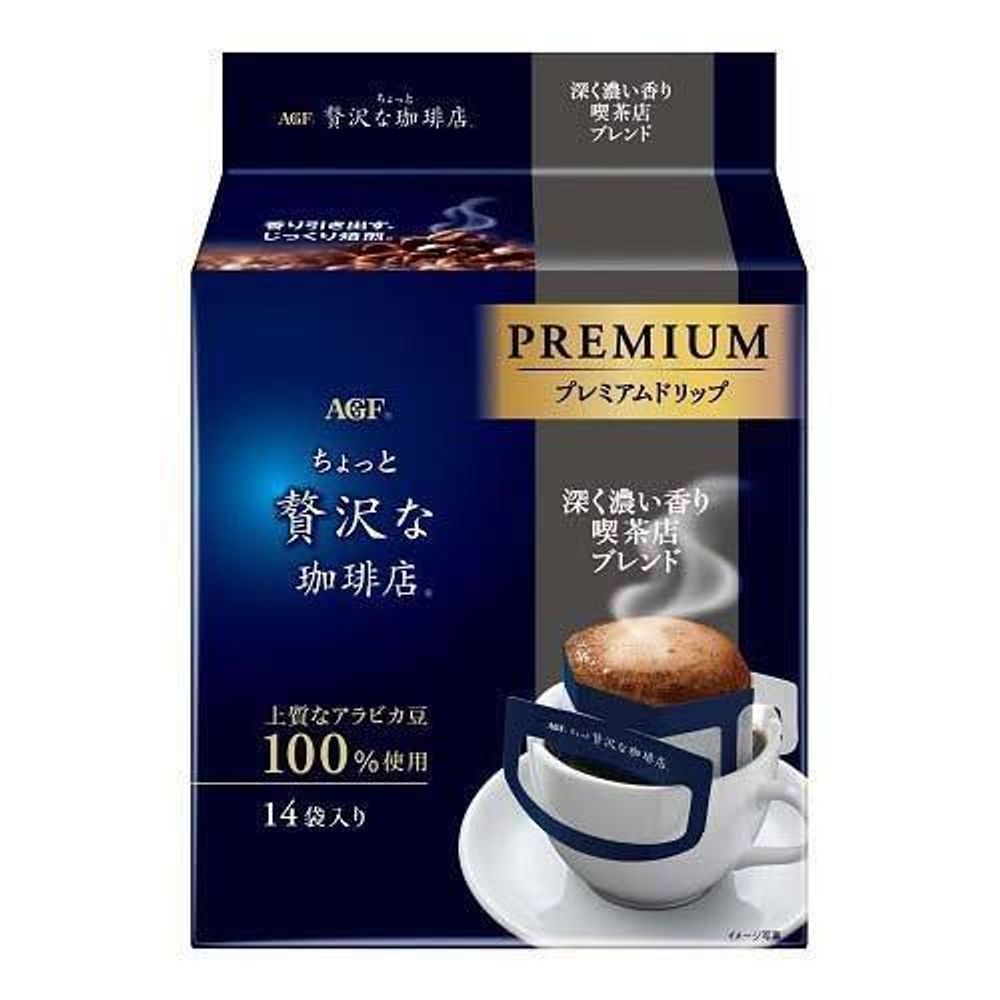 Кофе молотый AGF "A Little Luxury Coffee" в дрип-пакетах Deep&amp;Rich Aroma 14шт, 112г