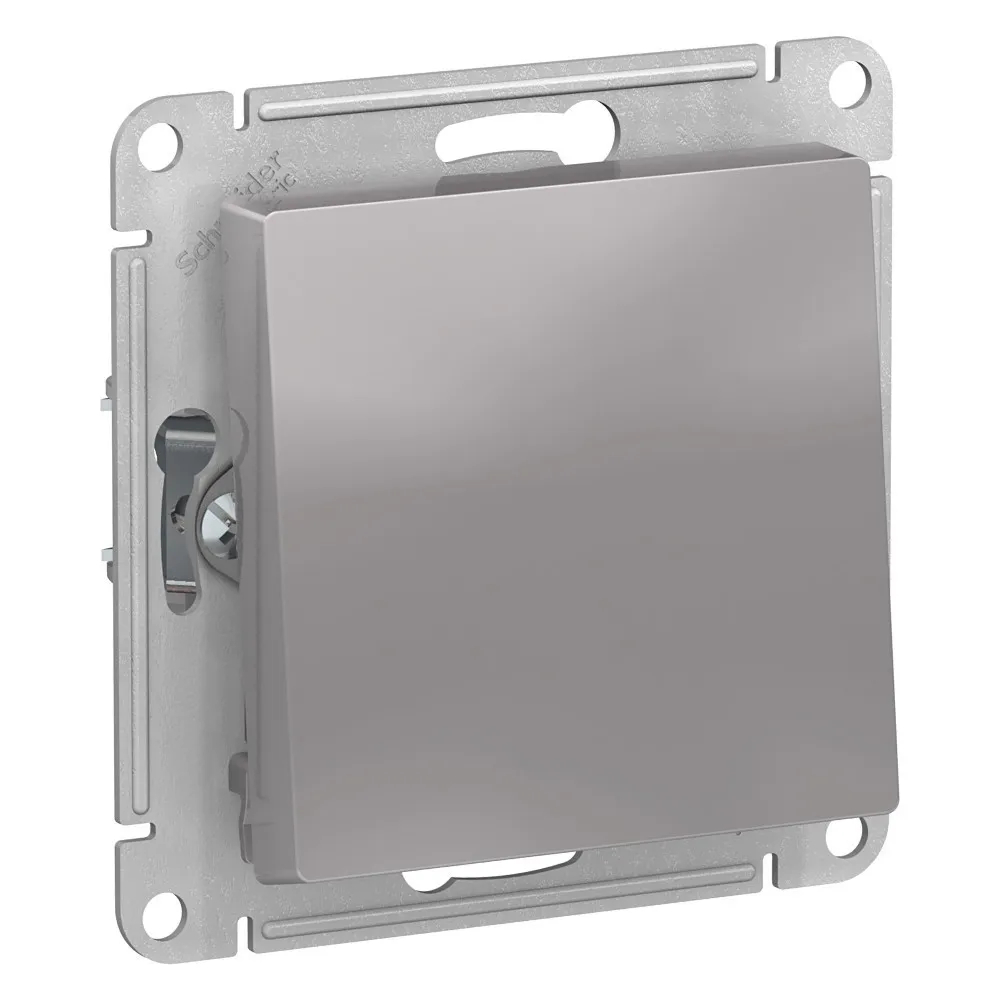 ATLASDESIGN AQUA 1-клавишный ПЕРЕКЛЮЧАТЕЛЬ, IP44, сх.6, 10АХ, механизм, АЛЮМИНИЙ