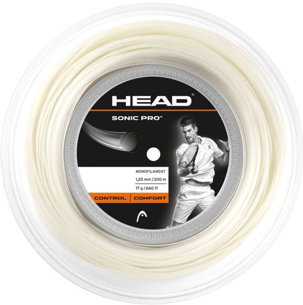 Струны теннисные Head Sonic Pro (200 m) - white