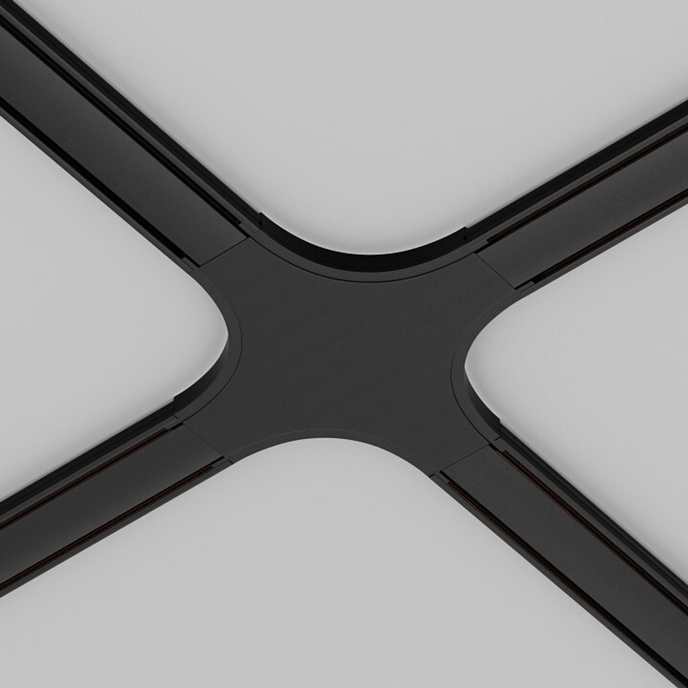 Соединитель X-образный для треков накладных Maytoni Accessories for tracks Radity TRA084CX-11B