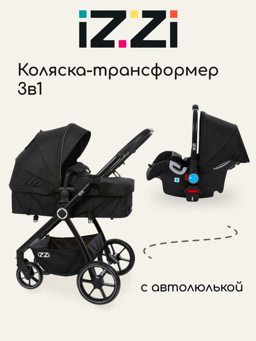 Коляска-трансформер IZZI 3 в 1