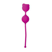 Ярко-розовые вагинальные шарики с ушками 2,7см Bior Toys Cosmo CSM-23009