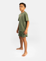 Футболка детская Venum Contender Army Green/Orange