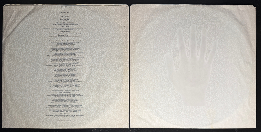 Deep Purple ‎– Nobody's Perfect 2LP (Канада 1988г.)