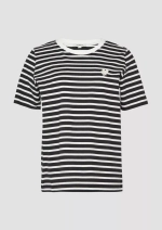 Футболка в полоску Relaxed Fit с вышивкой в форме сердца s.Oliver