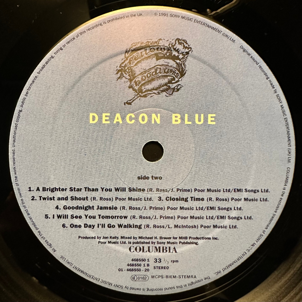 Deacon Blue - Fellow Hoodlums (Англия 1991г.)