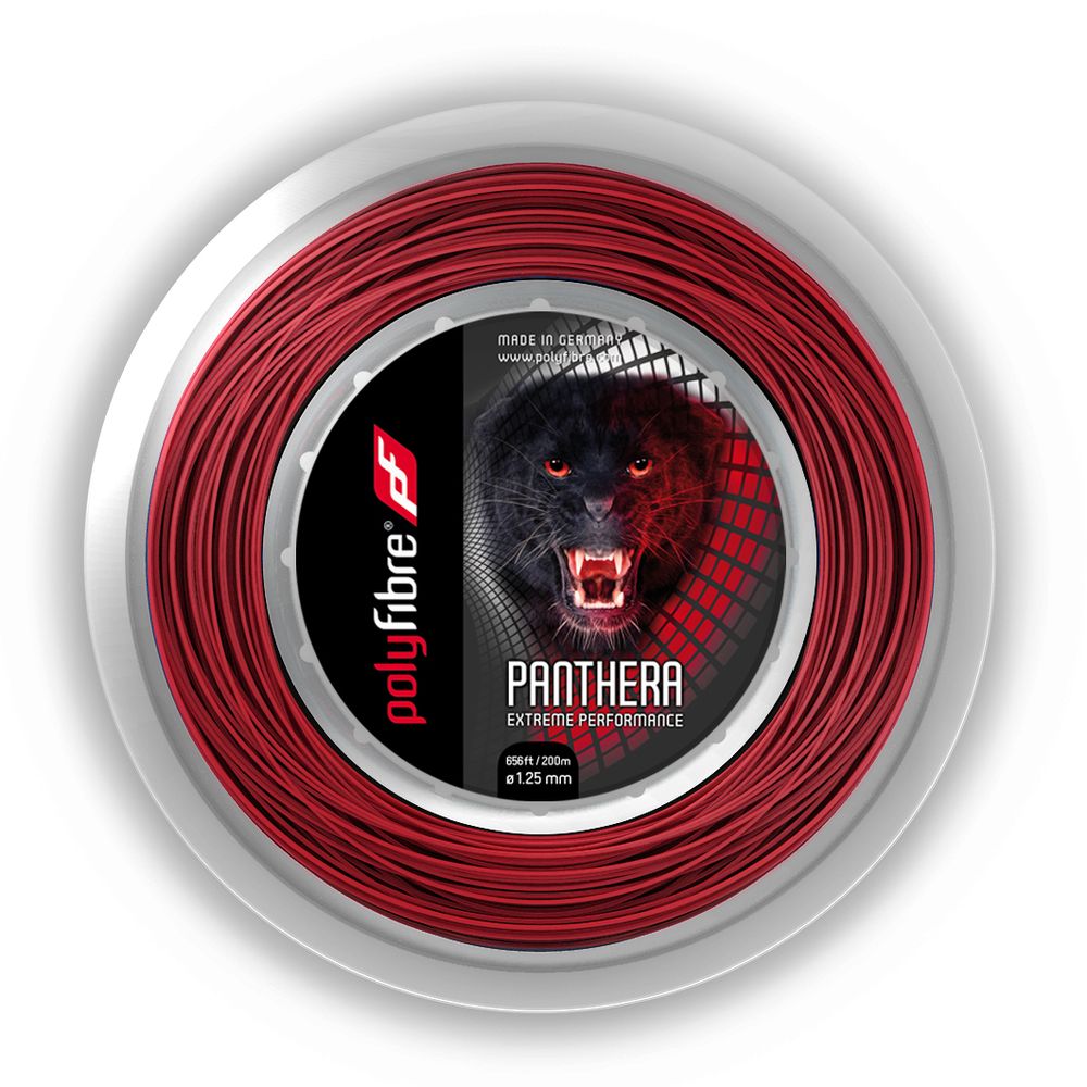 Теннисные струны Polyfibre Panthera (120 m) - красный