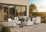 Keter Комплект мебели Сканди Форма (Scandi Forma set with 3 seater sofa and storage box jute table Pebble Grey & Soft beige) бежевый — фото 4