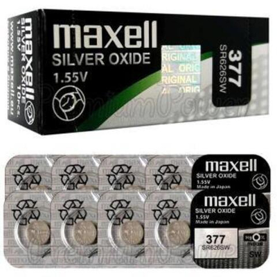 Батарейка Maxell 373 (SR916SW) BL1 Silver Oxide 1.55V