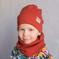 Шапка и снуд комплект "Кленовый сироп"