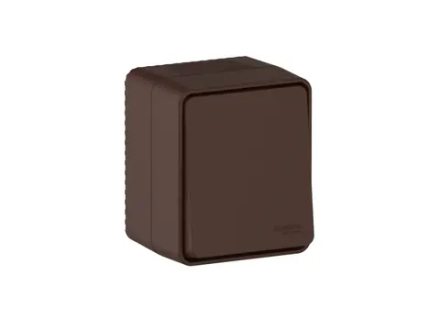 ATLASDESIGN PROFI IP54 О/У 1-клавишный ВЫКЛЮЧАТЕЛЬ, сх.1, 10АХ, КОРИЧНЕВЫЙ