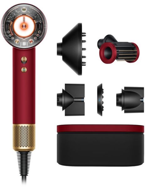 Фен Dyson Supersonic Nural HD16, Red Velvet/Gold
