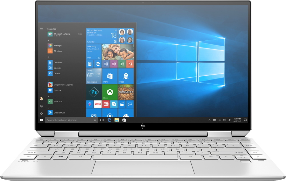Ноутбук HP Spectre x360 13-aw2021ur 13.3; 1920x1080 (Full HD) сенсорный/ Intel Core i7 1165G7, 2800 МГц/ 16 Гб DDR-4/ 512 Гб SSD/ Intel Iris Xe Graphics/ Wi-Fi, Bluetooth, Cam/ Windows 10 Home / серебристый 2X1X1EA
