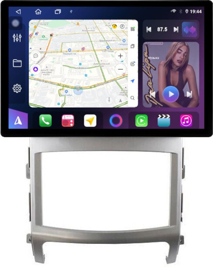 Магнитола для Hyundai iX55 2009-2013 - FarCar BX877 монитор 13" 2K QLED на Android 13, Быстрая, CarPlay, 4G SIM-слот