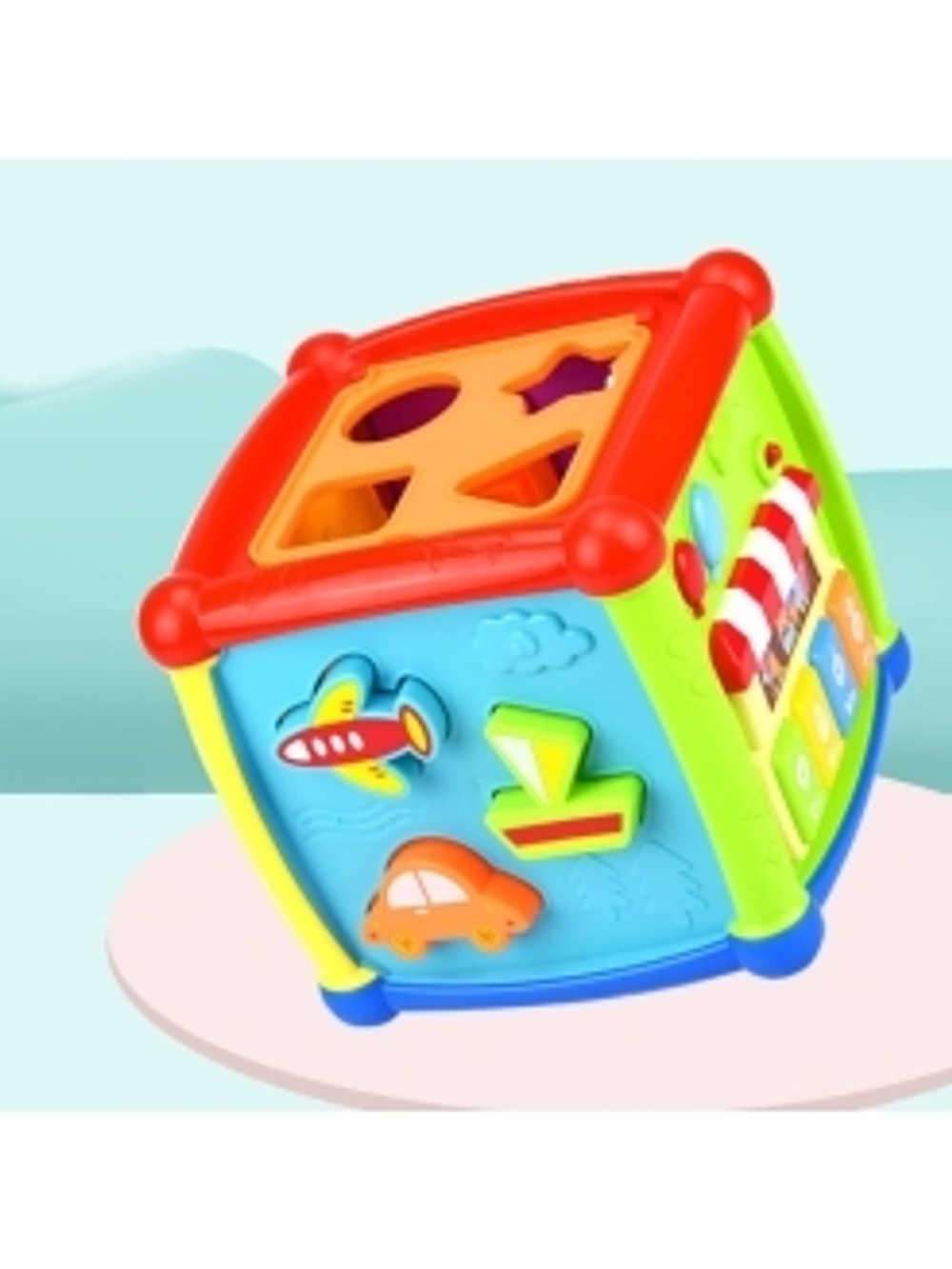 HUANGER Игрушка развивающая Куб-сортер Fancy (свет, звук) 15,5*15,5*15,5 см