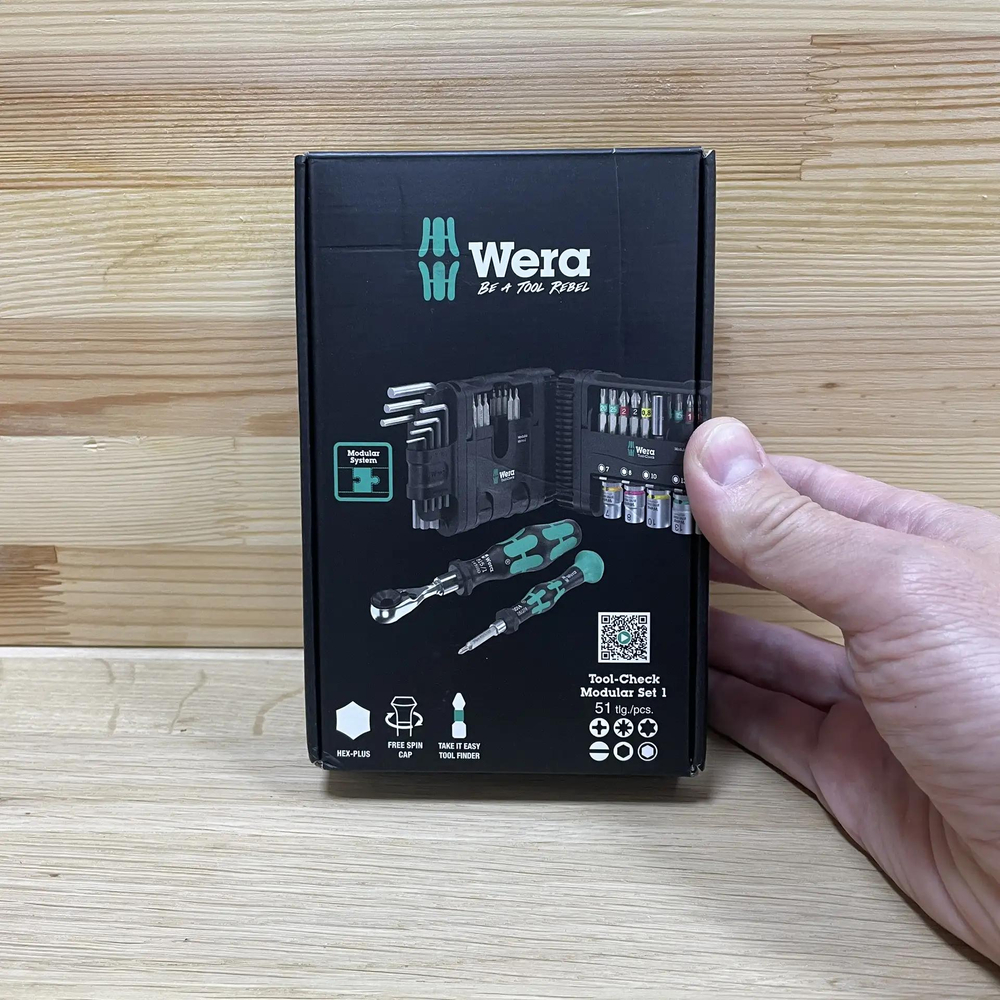 АКЦИЯ ДЕШЕВЛЕ 2026! Набор 50 шт Wera Tool-Check Modular Set 1, Биты и головки с трещоткой и отвёртками битодержателями в боксе WE-049020