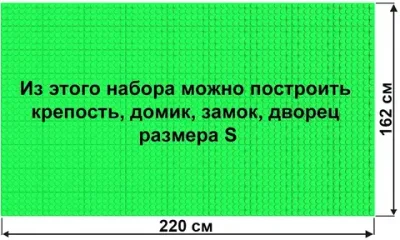 Архитектурный набор 7,5" на платформе S - 220x162 см