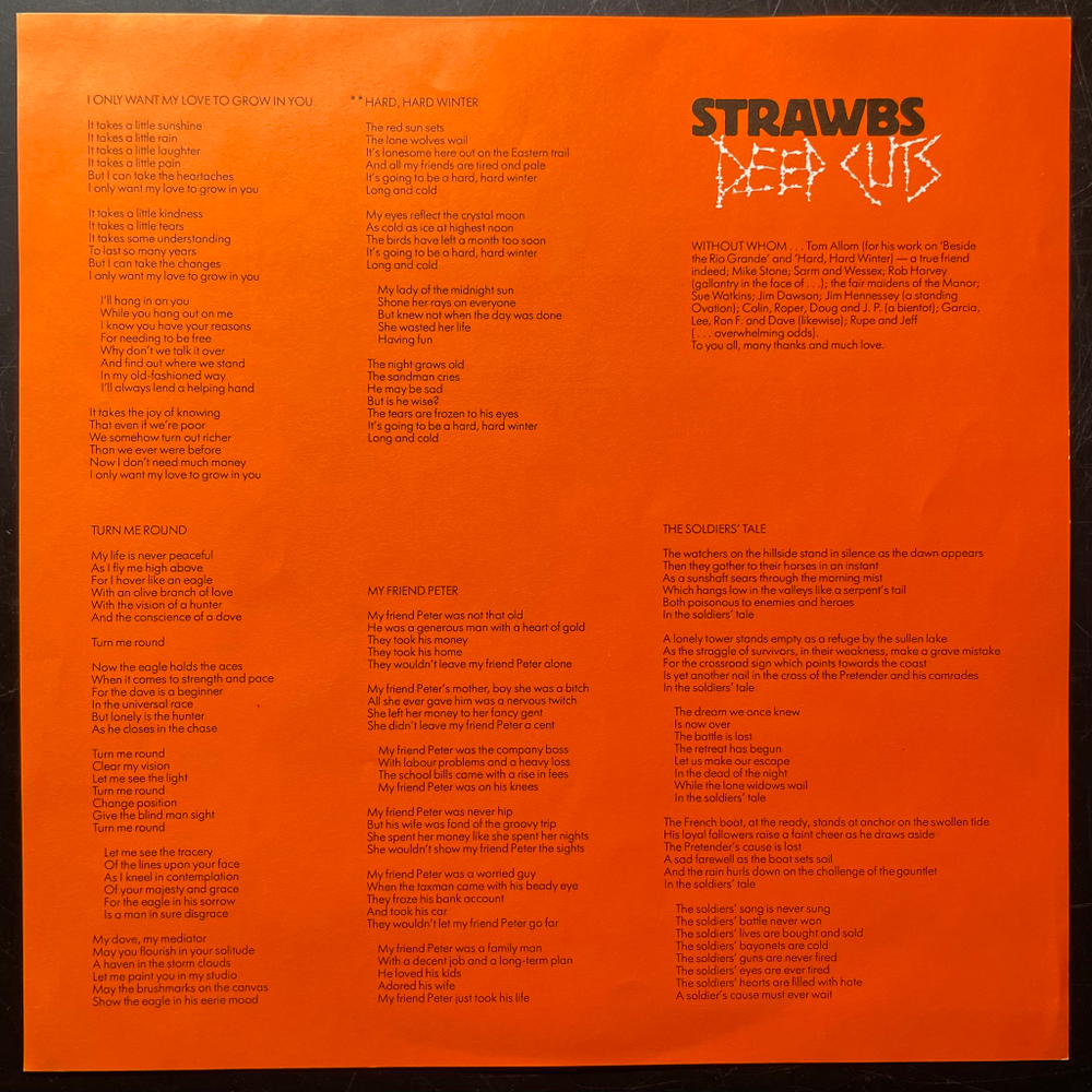 Strawbs - Deep Cuts (Англия 1976г.)