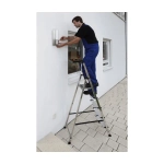 Стремянка Secury MultiGrip 6 ступени + пластиковое ведро Krause 126542
