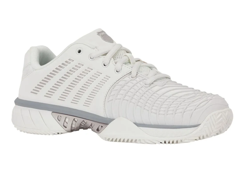Женские Кроссовки теннисные K-Swiss Express Light 3 Clay - blanc de blanc/ultimate gray/rose gold