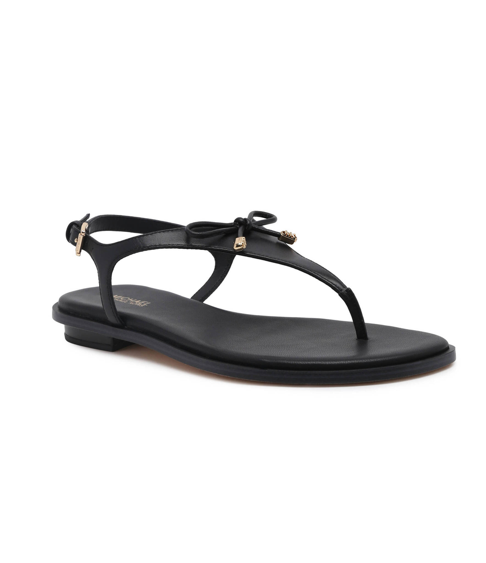 Босоножки кожаные nori flat Michael Kors - черный(40R4NRFA1L)
