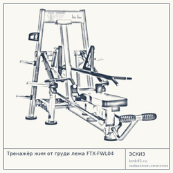 Тренажёр жим от груди лежа FTX-FWL04 — от 216 000 ₽