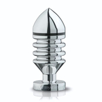 Металлическая анальная пробка Hector Helix Buttplug S - 10 см. (Цвет: серебро)