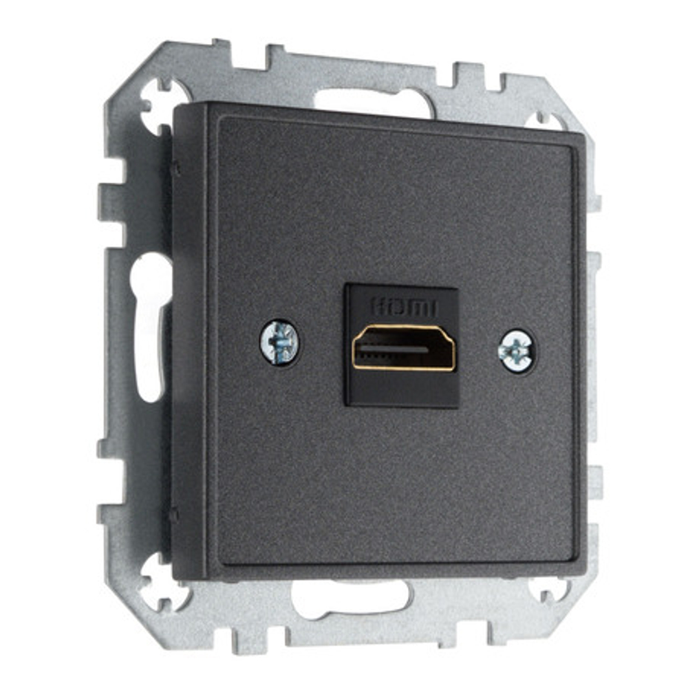 Розетка HDMI (разъемы) LAVERO CLASSIC 1012301071, антрацит