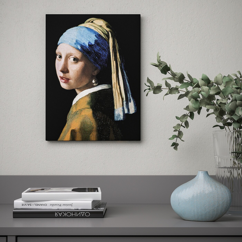 IKEA PJÄTTERYD (ИКЕА ПЙЭТТЕРУД) — Изображение, девушка с жемчужиной, 2, 30x40 см, фото 2