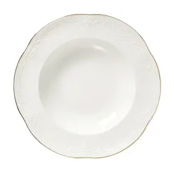 Тарелка глубокая 275 мл d 23 см h4,2 см для пасты Gold Aristocrat Noble [6]