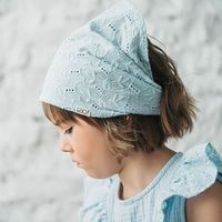 Косынка хлопковая из шитья на резинке "Аква"