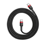 Кабель-зарядка Type-C на Type-C Baseus Cafule 100W 1м CATKLF-G91 красно-чёрный