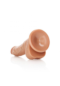 Фалоимитатор Curved Realistic Dildo Balls Suction Cup - 7''/ 18 cm