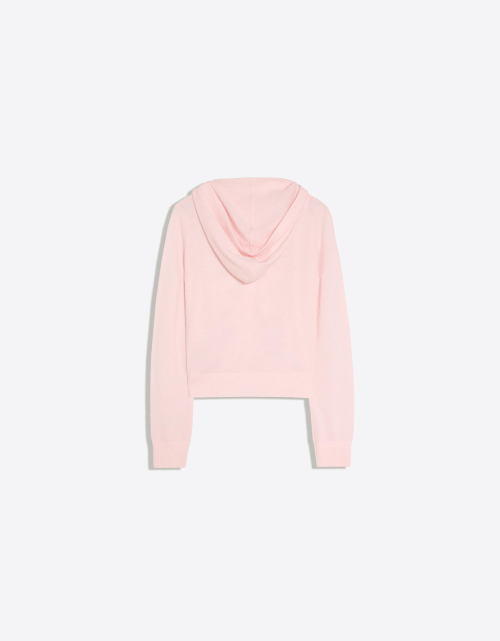 Женский кардиган тонкой вязки с капюшоном - BERSHKA