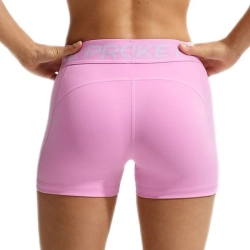 Женские Шорты теннисные Nike Pro Dri-Fit 365 Mid-Rise 3in - pink rise/white