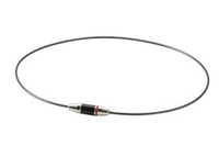 Ожерелье WIRE CARBON II, METAX, серебристый, 45 см.