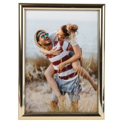Фоторамка Image Art Радуга 15х21 пластиковая со стеклом золото | Image Art