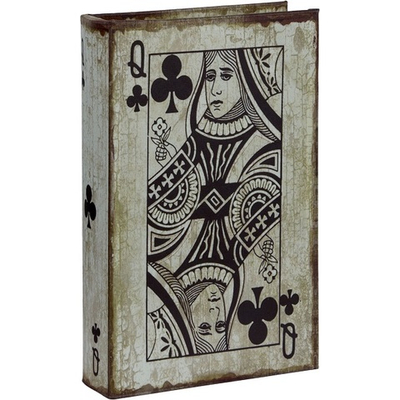 Шкатулка в виде книги "Королева Треф" 25x18x5см