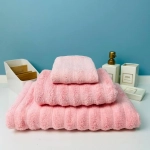 Полотенце махровое 30*50см «FLUFFY» цвет пудровый 01-050, плотность 500гр/м2