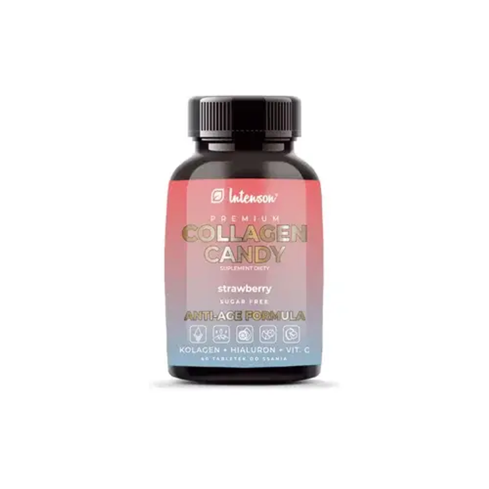 Intenson Collagen Candy со вкусом клубники - 60 таблеток