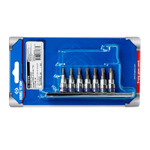 KING TONY (2107PR) Набор торцевых насадок 1/4", TORX с отверстием, Т10-Т40, 7 предметов