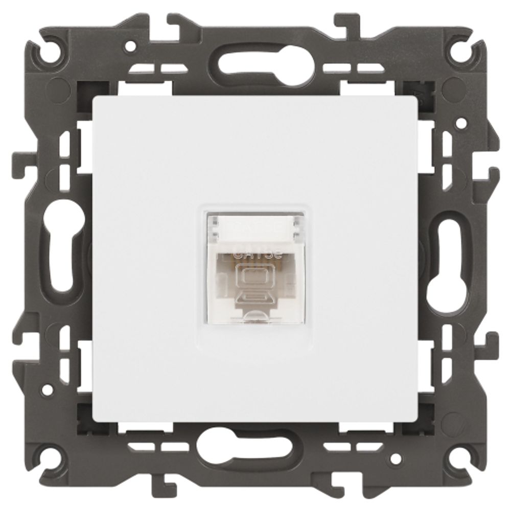 Розетка ЭРА Elegance 14-3107-01М RJ45, белый матовый | Эра Elegance