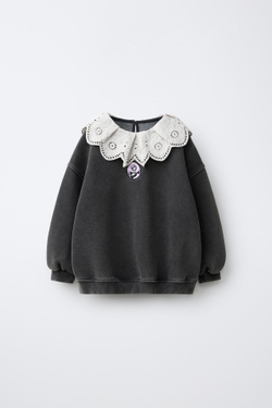 ZARA ТОЛСТОВКА THE NIGHTMARE BEFORE CHRISTMAS © DISNEY, АНТРАЦИТОВО-СЕРЫЙ