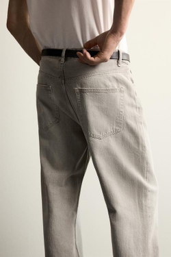 ZARA ДЖИНСЫ LOOSE FIT, СЕРЫЙ