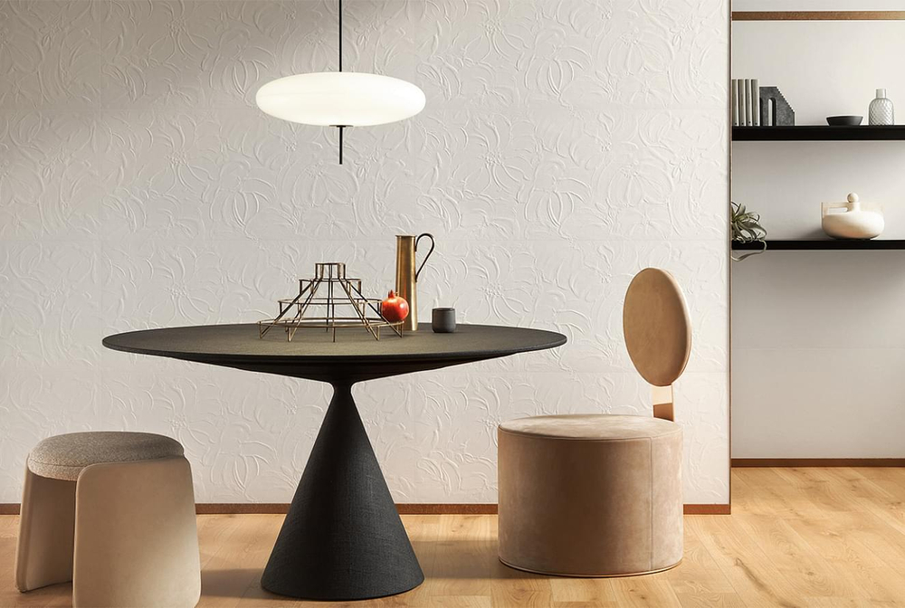Atlas Concorde 3D Wall Plaster Plain White 50x120