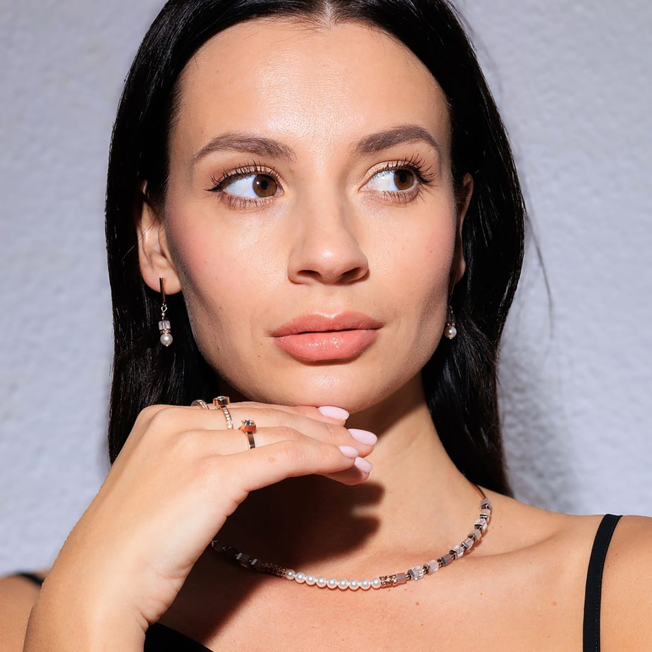 Серьги Coeur de Lion Light Rose 4354/21-1920