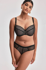 Черный бюстгальтер Chita на каркасах с чашками на тонком поролоне (Размер: 85E) (Цвет: черный)