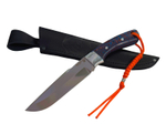 Нож Джокер, цельнометаллический, Bohler K340, микарта, голуб/оранж