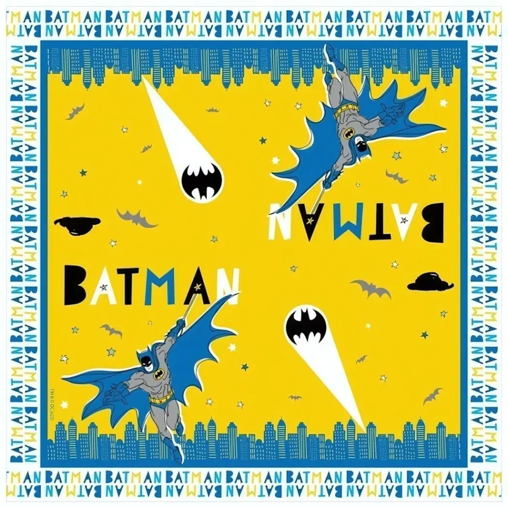 Салфетки бумажные 33*33см Batman 3 сл., 20л